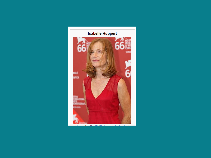 Isabelle Huppert flatcast tema